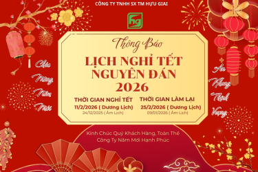 Lịch Nghỉ Tết Nguy&ecirc;n Đ&aacute;n 2026 Tại C&ocirc;ng Ty Hựu Giai